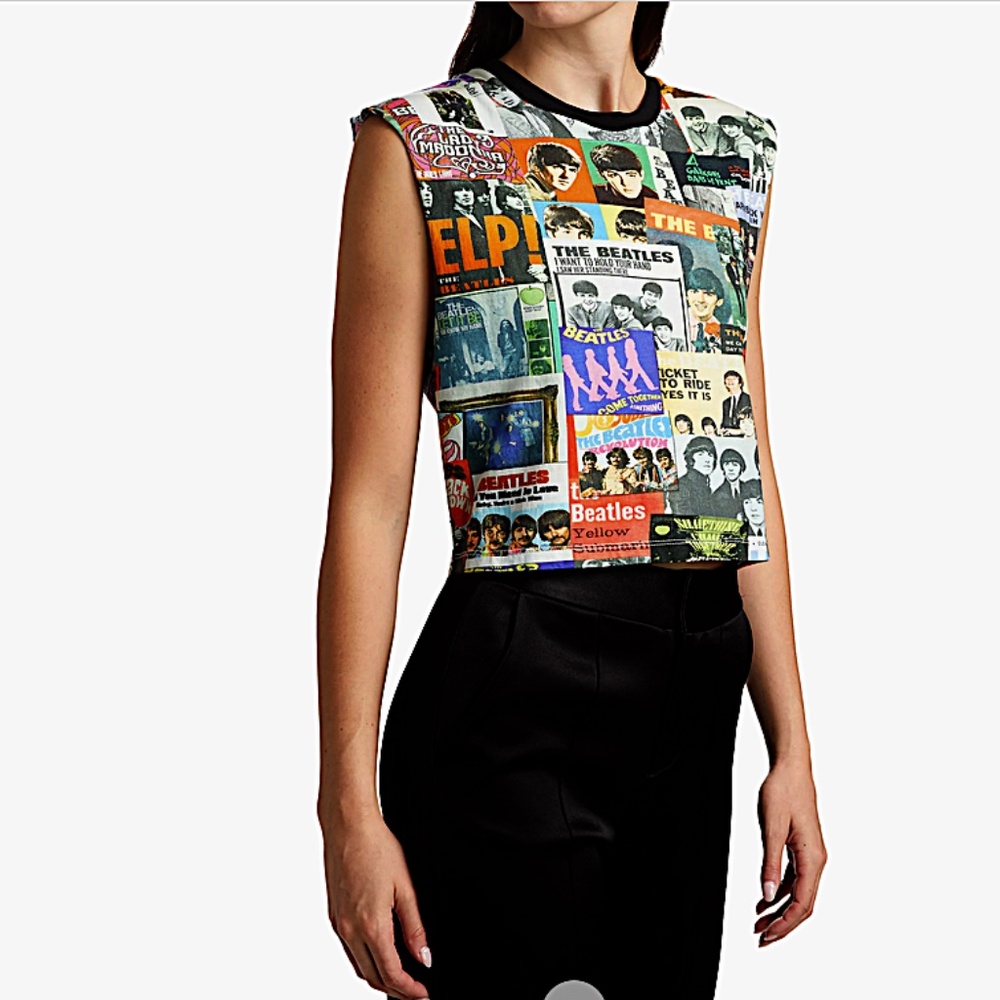 Alice + Olivia x The Beatles Micah Muscle Tank